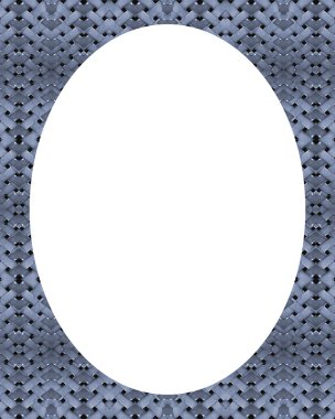 Daire Beyaz çerçeve arka plan ile dekore edilmiş çizgili kenarlık