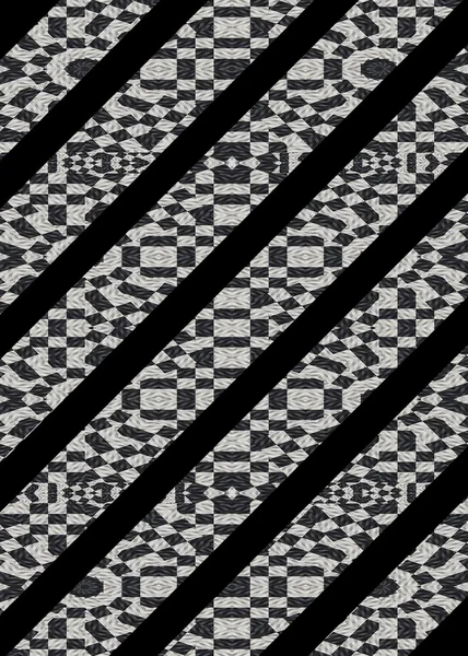 Czarno-biały wzór Ukośne pasy — Zdjęcie stockowe