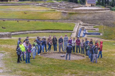 Turist Ingapirca kalıntıları Ekvador, Grup