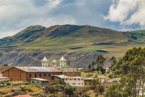 Andean Town Landscape Scene Azuay Ecuador — Stock Photo, Image