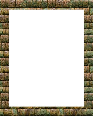 Beyaz bir çerçeve arka plan ile desenli Kenarlıklar