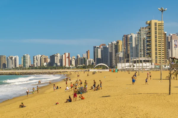 Beach and Buildings of Fortaleza Brazil — Stock Photo, Image