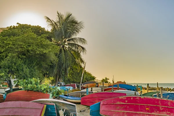 Bateaux de pêche au sable à Fortaleza Beach — Photo