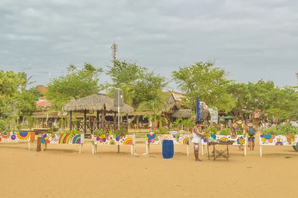 Sand Street på Jericoacoara Brasilien — Stockfoto