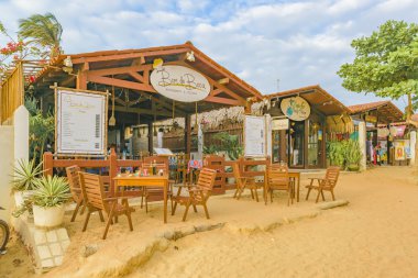 Rustik tarzı Restoran Jericoacoara Brezilya
