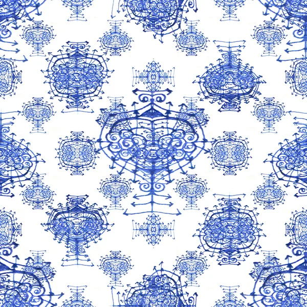 Ethnic Symbols Seamless Pattern — Stock Photo, Image