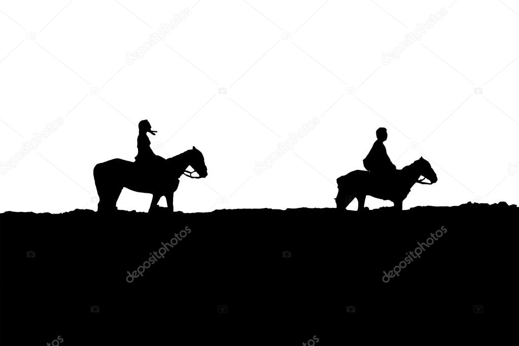 pix Two People Riding A Horse Drawing https depositphotos com 123549704 stock photo two people riding horses silhouette html