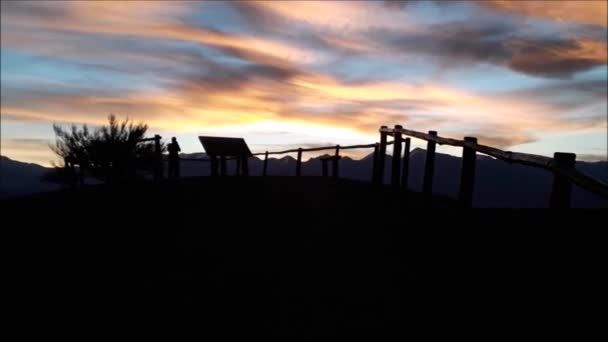Sunset Landscape El Leoncito Park, San Juan Argentinië — Stockvideo