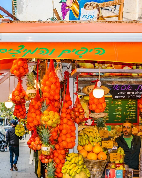 Tel Aviv Israel Dezember 2019 Obst Und Gemüseladen Tel Aviv — Stockfoto