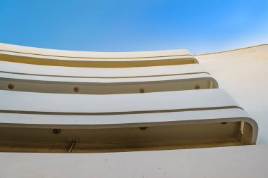 Beyaz Bauhaus stili dış görünüş, tel aviv, İsrail