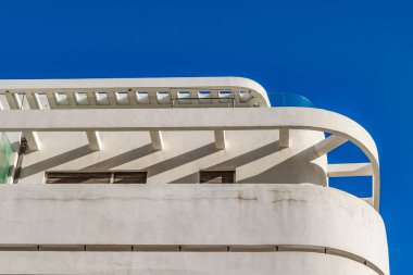 Beyaz Bauhaus stili dış görünüş, tel aviv, İsrail