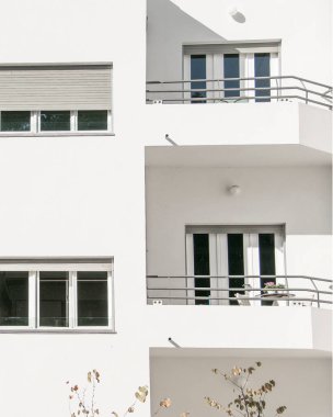 Bauhaus tarzı apartman dış görünüş, tel aviv, İsrail