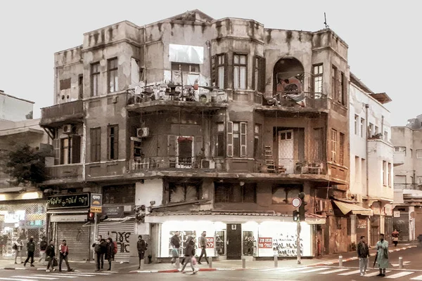 Tel Aviv Israel Δεκέμβριος 2019 Εγκαταλελειμμένα Κτίρια Στην Αστική Ζώνη — Φωτογραφία Αρχείου
