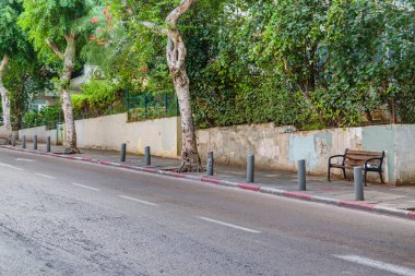 Boş bulvar, tel aviv, İsrail 'de şehir günü sahnesi