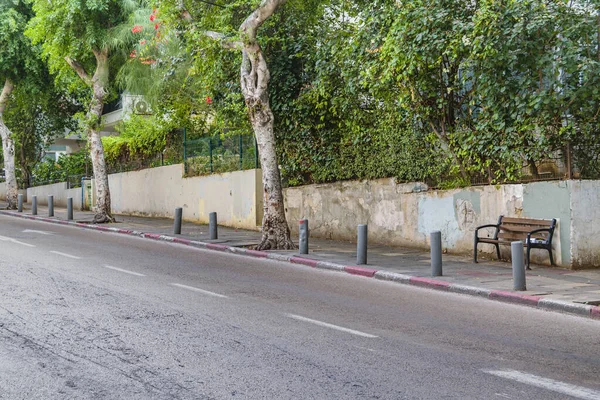 Scena Del Giorno Urbano Viale Vuoto Tel Aviv Israele — Foto Stock