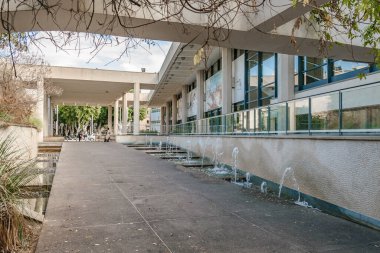 TEL AVIV, ISRAEL, ARALIK - 2019 Yaya bölgesinde şehir günü sahnesi, tel aviv, İsrail