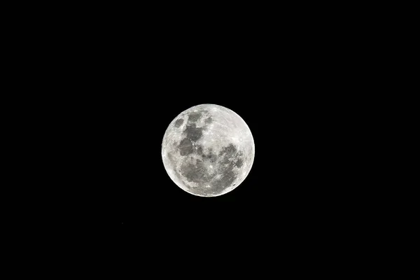 黑暗夜景满月照片 — 图库照片