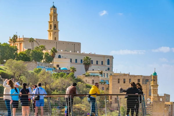 Jaffa Israel Grudzień 2019 Słoneczna Scena Starym Mieście Jaffa Izrael — Zdjęcie stockowe