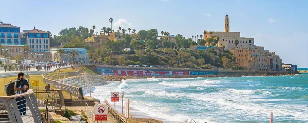 Jaffa Israel December 2019 Сонячний День Сцени Старому Jaffa Cityscape — стокове фото