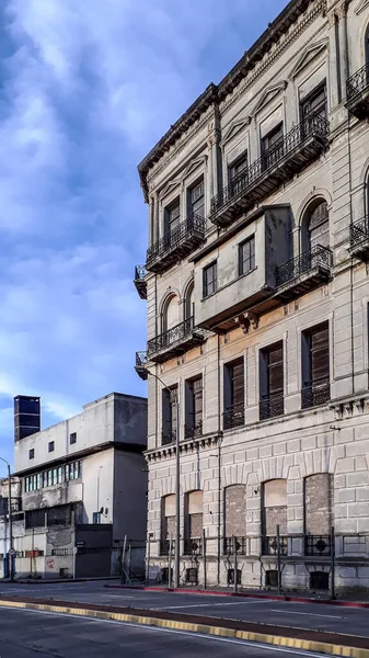 Scena Urbana Viale Vuoto Nel Centro Storico Montevideo Uruguay — Foto Stock