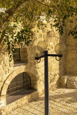 İsrail 'in Jaffa şehrindeki antik taş binalar