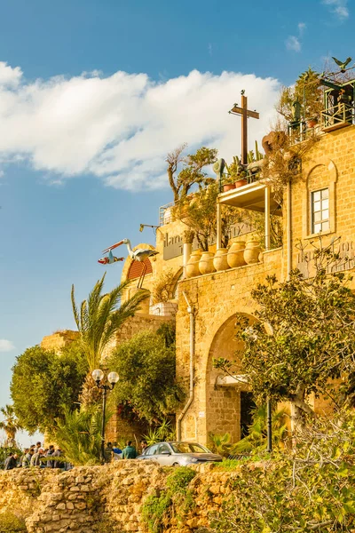 Tel Aviv Israel Dezember 2019 Niedriges Antikes Gebäude Jaffa City — Stockfoto