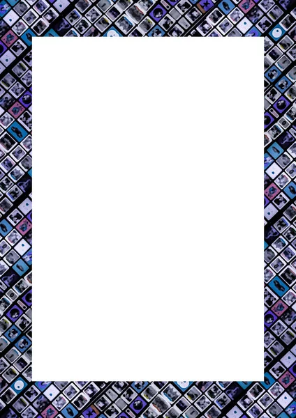Lebendiges Geometrisches Nahtloses Musterdesign Blauen Farben — Stockfoto