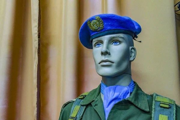 Schaufensterpuppe Mit Uniform Der Geeinten Nation Miltary Museum Ausgestellt — Stockfoto