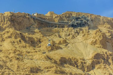 İsrail 'deki masa Ulusal Parkı' nda terk edilmiş kayalık bir arazi.