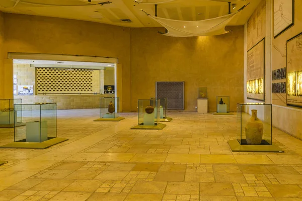 Scène Intérieure Dans Des Musées Situés Fort Parc National Masada — Photo