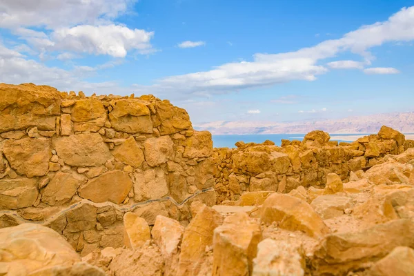 Fuerte Parque Nacional Masada Judea Israel — Foto de Stock