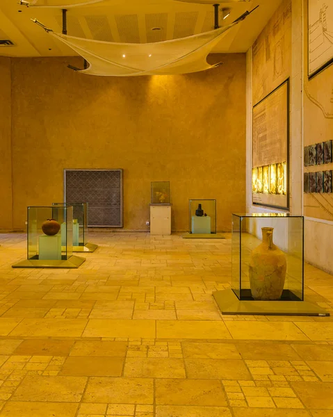 Scène Intérieure Dans Des Musées Situés Fort Parc National Masada — Photo