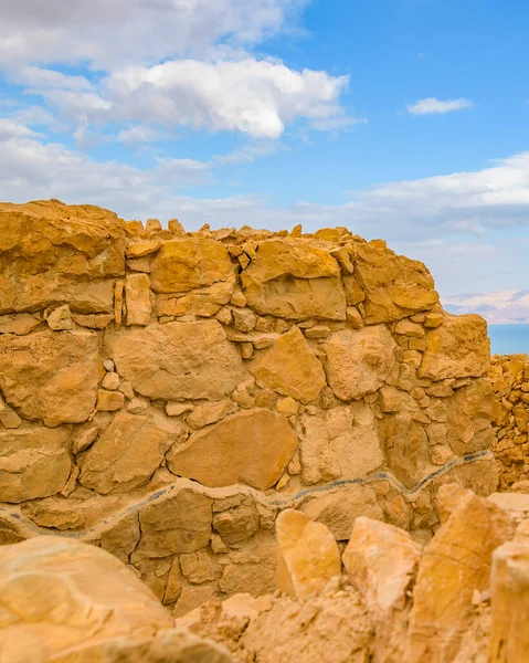 Fuerte Parque Nacional Masada Judea Israel — Foto de Stock