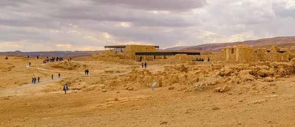 Fuerte Parque Nacional Masada Judea Israel — Foto de Stock