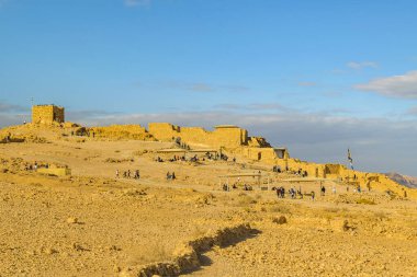 Rocky peyzajı masa kalesi, masa ulusal parkı, Judea, İsrail
