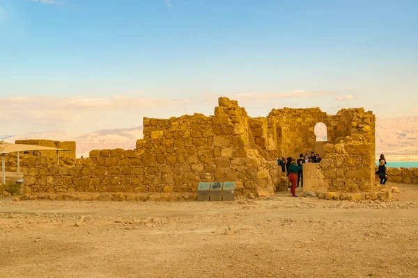 Judea Israel Diciembre 2019 Fuerte Del Parque Nacional Masada Judea — Foto de Stock