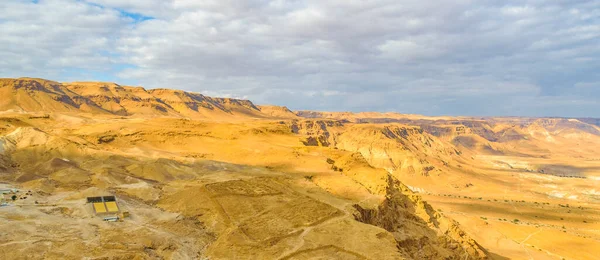 Vista Aérea Del Parque Nacional Masada Judea Israel — Foto de Stock