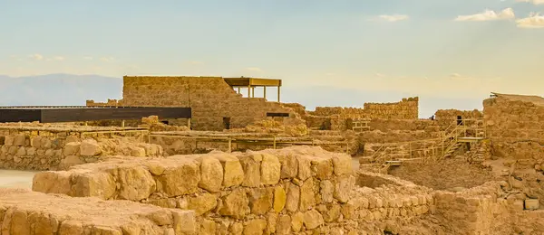 Fortaleza Parque Nacional Masada Judeia Israel — Fotografia de Stock