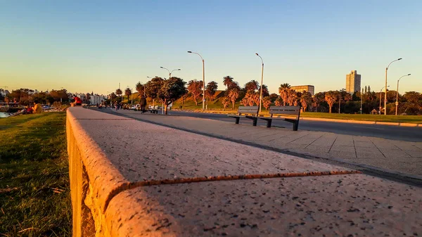 Montevideo Uruguay Oktober 2019 Eftermiddagsscen Parque Rodo Boardwalk Montevideo Uruguay — Stockfoto