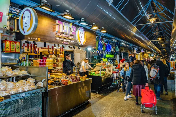 Jerusalem Israel Dezember 2019 Innenraumszene Auf Dem Yehuda Mahane Straßenmarkt — Stockfoto