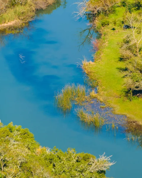 Vue Aérienne Rivière Santa Lucia Parc National Arequita Lavalleja Uruguay — Photo