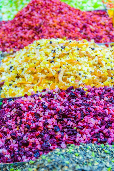 Close Tiro Coloridos Doces Exibidos Antiga Cidade Jerusalem — Fotografia de Stock