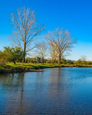 Arequita Milli Parkı 'ndaki boş nehir kenarı parkı, lavalleja, uruguay