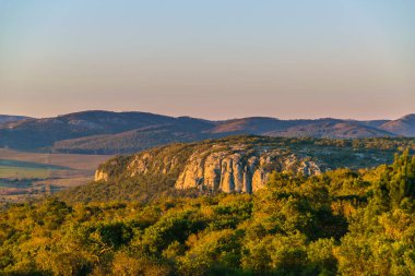 Arequita Hill, Arequita Ulusal Parkı, Lavalleja, Uruguay 'dan havacılık manzarası