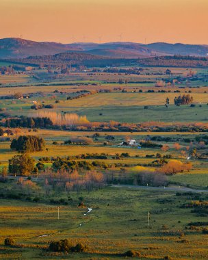 Arequita Hill, Arequita Ulusal Parkı, Lavalleja, Uruguay 'dan havacılık manzarası