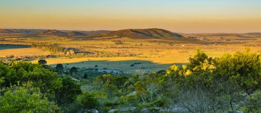 Arequita Hill, Arequita Ulusal Parkı, Lavalleja, Uruguay 'dan havacılık manzarası