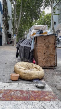 Montevideo, Uruguay 'daki evsiz barınağı.
