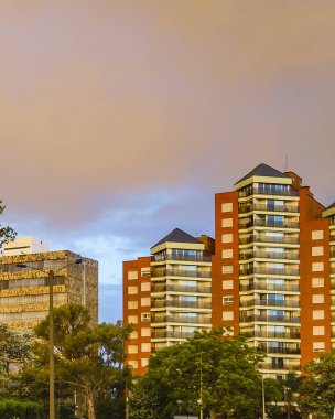 Punta Carretas mahallesinde gökkuşağı, Montevideo şehri, uruguay
