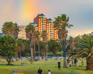 MONTEVIDEO, URUGUAY, HAZİRAN - 2021 Punta Carretas Mahallesi, Montevideo Şehri, Uuguay