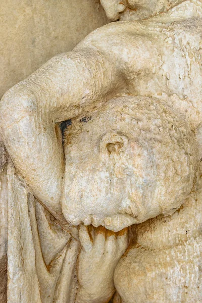 Détail Sculpture Musée Acropole Situé Athènes Grèce — Photo